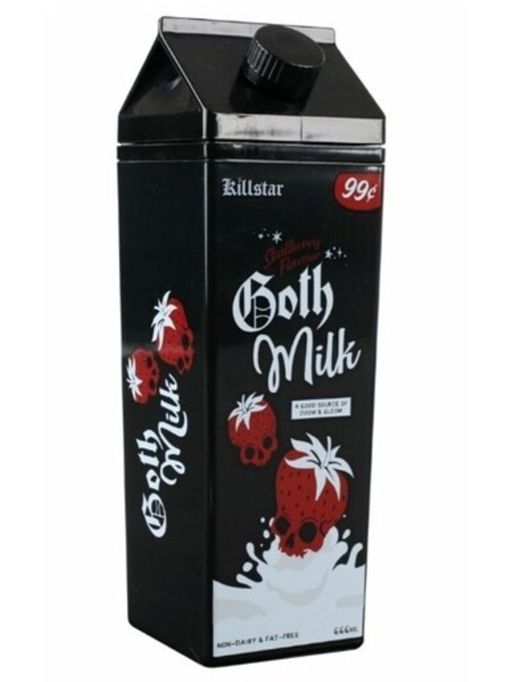 Killstar Haunted Homeware Goth Milk Cold Brew Cup Tumbler With Straw NEW HTF